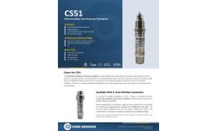 Core Sensors - Model CS51 - Non-Incendive Low Pressure Transducer Datasheet