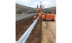 Mazaka - Model MW600CW - Mobile Crawler Guardrail Pile Driver