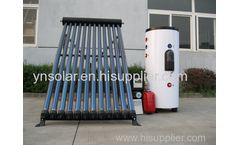 Yinuo - 100L Split Pressurized Solar Water Heater with Single Coil