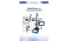 Mecmesin - Model MultiTest-xt - Single-Column Texture Analyzer Datasheet