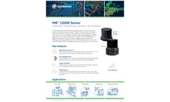 Quanergy - Model M8 - Industry Leading High Performance 360 degree LiDAR Sensor - Brochure