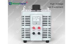 Himalayal - Model TYDZ 5KVA/0.22KV/0-0.25KV - Contact Type Voltage Regulator