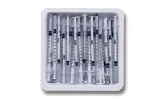 Bowers Medical - Model BD SafetyGlide - 1 mL BD Allergist Tray with Permanently Attached Needle