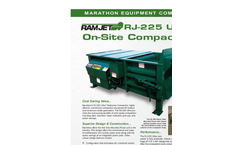 Marathon - Model RJ-450 & 450HD - Stationary Trash Compactors- Brochure