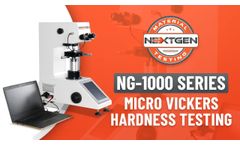 NG1000 Vickers and Knoop Hardness Testing - New User Friendly Touch Screen Display! - Video