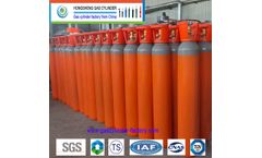 Hongsheng - Model 15L 200bar - CO2 Argon Tanks Nitrogen Helium N2O Air Cylinder