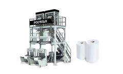 Model HDPE LDPE 650mm - One Layer Twin Head Blown Film Machine