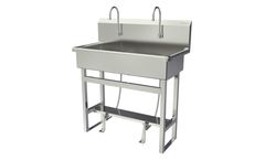 Sani-Lav - Model 54F1 - Floor Mount Single Foot Valve Wash-Station