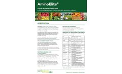 GrowGreen - Model Amino Elite - Foliar Fertiliser Brochure