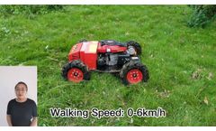 Wireless Radio Control Mowing Robot (SSW550-70) - Video