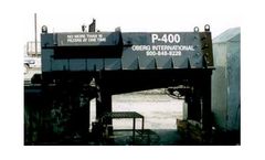Model P-400 - High Capacity Locomotive and Industrial Oil Filter Crusher