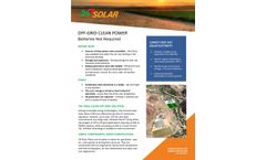 Ultra High Temperature Solar Technology for Off-Grid Electricity & Heat - Brochure