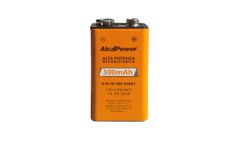 AlcaPower - Model [202003] AP300N9V - Prismatic Rech. Battery Ni-MH 9V 300mAh