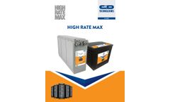 C&D - Model UPS-MR - VRLA AGM Battery Datasheet