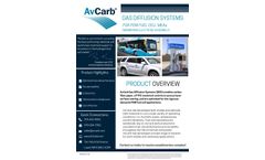 AvCarb - Gas Diffusion Systems (GDS) Datasheet