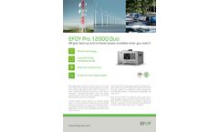 SFC EFOY Pro - Model 12000 Duo - Power Generator Datasheet