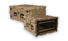 ZERO - Model ZDR042421-0303 - Warrior 4U 19 Inch Rackmount Double-ended Case with Shock-Mounts