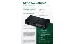 NETIO - Model PowerPDU 4C - Small 110/230V PDU (Power Distribution Unit) Datasheet