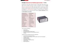 MaSaTECH - Model PAIMS - Portable Advanced Ion Mobility Spectrometer Datasheet
