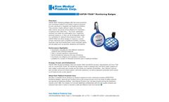 VAPOR TRAK Toxic Vapor Monitoring Badges Datasheet
