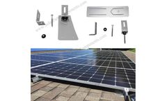 SPC - Model Asphalt Shingles solar flashing for roof mounts - Waterproof