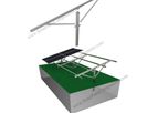 SPC - Model SPC-CA-4H-PCW - Solar Driven Pile Ground Mounting system