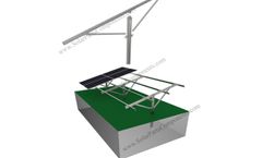 SPC - Model SPC-CA-4H-PCW - Solar Driven Pile Ground Mounting system