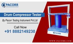 Drum Compressions Tester - UP To 3000 KGF by Pacorr Testing Instruments - Video
