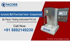 Melt Flow Index Tester Computerized - Full Working Procedure - Video