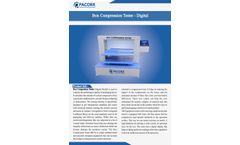Pacorr - Model PCBCTD - Digital Box Compression Strength Tester  - Brochure