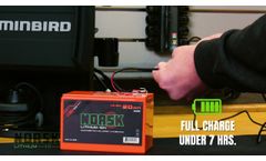 NORSK 20.8AH Ice Fishing Lithium Battery - Video