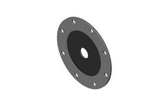 BinMaster - Model 3DMP-CS - 0° - 416-0565 - Mild Carbon Steel Powder Coated Mounting Plate