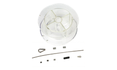 BinMaster - Model 416-0419-C3-XX - Bare SS Cable Replacement Kit with Pulley Hub