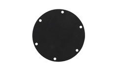 BinMaster - Model RH or FH-225-0031 - 020" Black Neoprene Replacement Diaphragm Part with Nylon Mesh