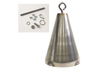 BinMaster - Model B3 -416-0473 - 4" Weighted Stainless Steel Inverted Cone Bob