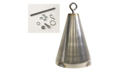 BinMaster - Model B3 -416-0473 - 4" Weighted Stainless Steel Inverted Cone Bob