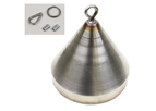 BinMaster - Model B4-416-0474 - 6" Hollow Stainless Steel Inverted Cone Bob
