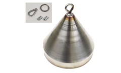 BinMaster - Model B4-416-0474 - 6" Hollow Stainless Steel Inverted Cone Bob
