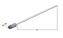 BinMaster - Model P10- SKU 530 - Teflon Sleeved Stainless Steel Cable Extension