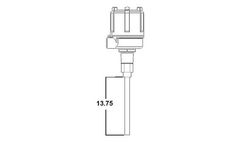 BinMaster - Model P89-530-0544 - 13.75" Unshielded Teflon-Coated Bendable Probe