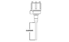 BinMaster - Model P90-530-0571 - Custom Length Unshielded Teflon-Coated Bendable Probe