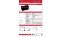 Canbat - Model CLI7.5-12 - 12V 7.5AH Lithium Iron Phosphate Battery - LiFePO4 - Brochure