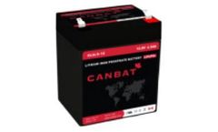 Canbat - Model CLI4.5-12 - 12V 4.5AH Lithium Iron Phosphate Battery - LiFePO4