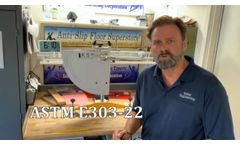 ASTM E303-22 (2022) Floor Slip Resistance Test using the British Pendulum Tester - Video