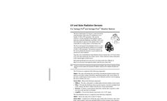 Solar and UV Radiation Sensors for Vantage Pro/Pro2 Maunal