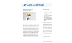 Model TV-4 - Wind Speed Sensor Brochure