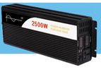 ZHCSolar - 2500W Pure Sine Wave Solar Power Inverter DC 12V 24V 48V to AC 110V 220V Digital Display