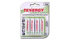 Model 10321 - Card: 4 Tenergy Centura 1.2V 2000mAh Ni-MH AA Rechargeable Batteries – Low Self Discharge