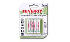 Model 10406 - Card: 4 Tenergy Centura 1.2V 800mAh Ni-MH AAA Rechargeable Batteries – Low Self Discharge