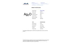 Ereztech - Model AG7123 - Silver (I) Oxide Datasheet
